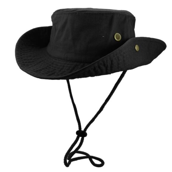 Black Fisherman, Fly Fishing Hat, Men's Outdoor UV Protection Spring & Summer - Picture 3 of 11